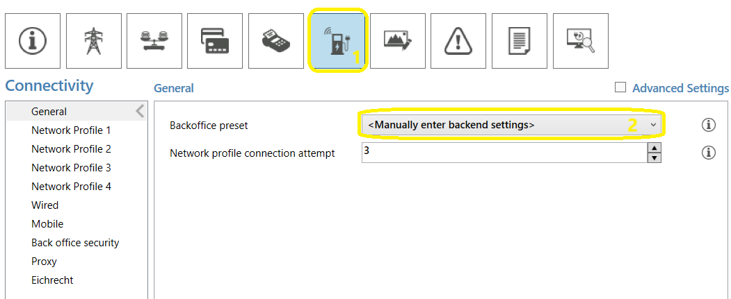 change OCPP url